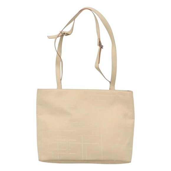 Salvatore Ferragamo Shoulder Bag Canvas Beige Silver Auth bs25144 - Picture 2 of 16